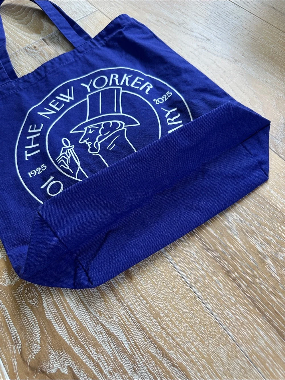 The New Yorker 100th Anniversary Blue Canvas Tote